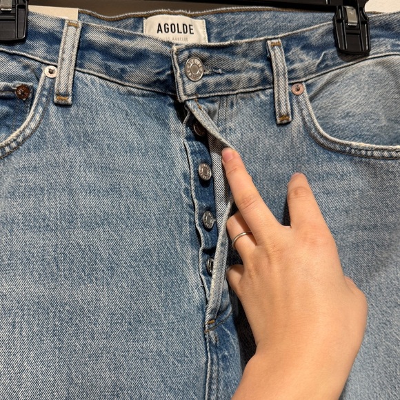 New AGOLDE 90'S Pinch Waist High Rise Straight Sz 30 In Infinite Capsule Staple - Picture 6 of 13